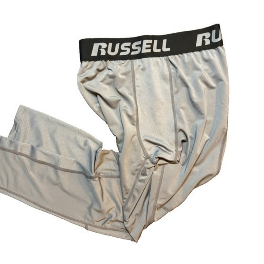 Russell Athletic Youth XL (14-16) Compression Dri-Power Pants/ Gray